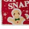 6.25" Gingerbread Man "OH SNAP" Square Christmas Ornament